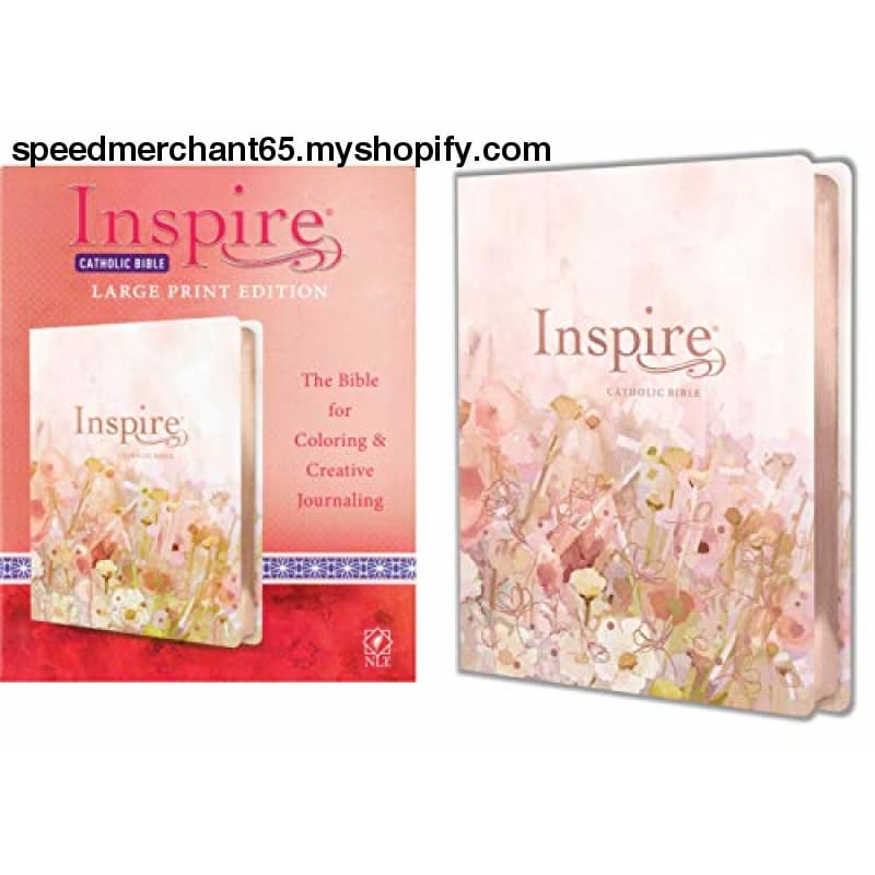 Inspire Catholic Bible NLT Large Print (LeatherLike Pink