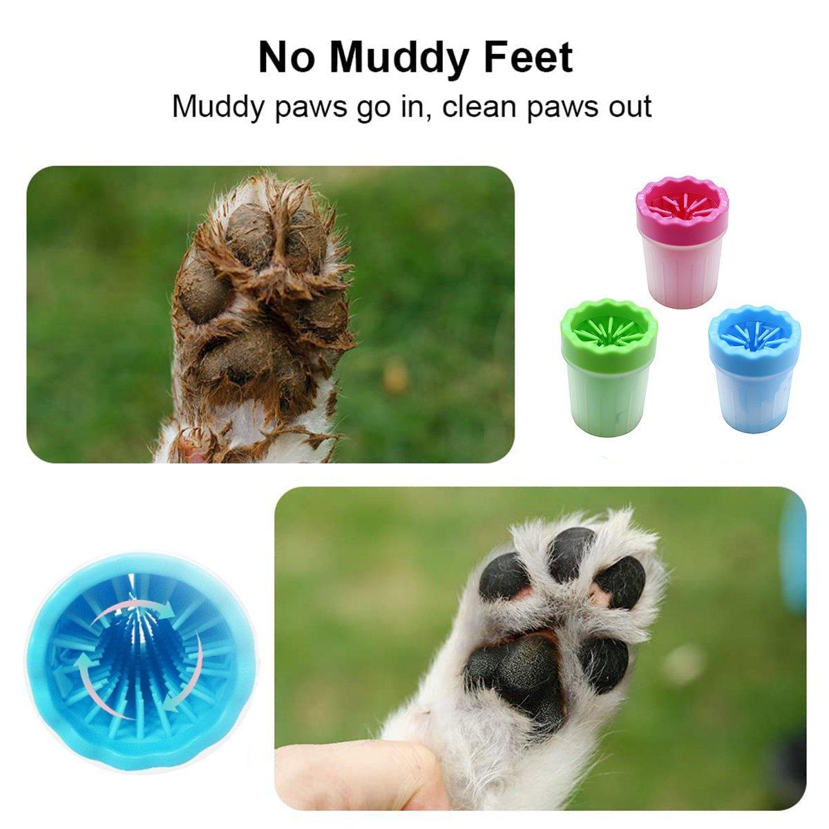 Dog Paw Cleaner Pet cat Foot Washer Cup Feet Clean Brush Cleaning Paws Wash Tool
