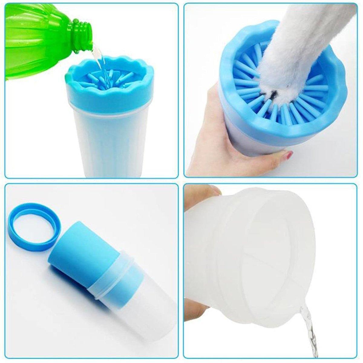Dog Paw Cleaner Pet cat Foot Washer Cup Feet Clean Brush Cleaning Paws Wash Tool
