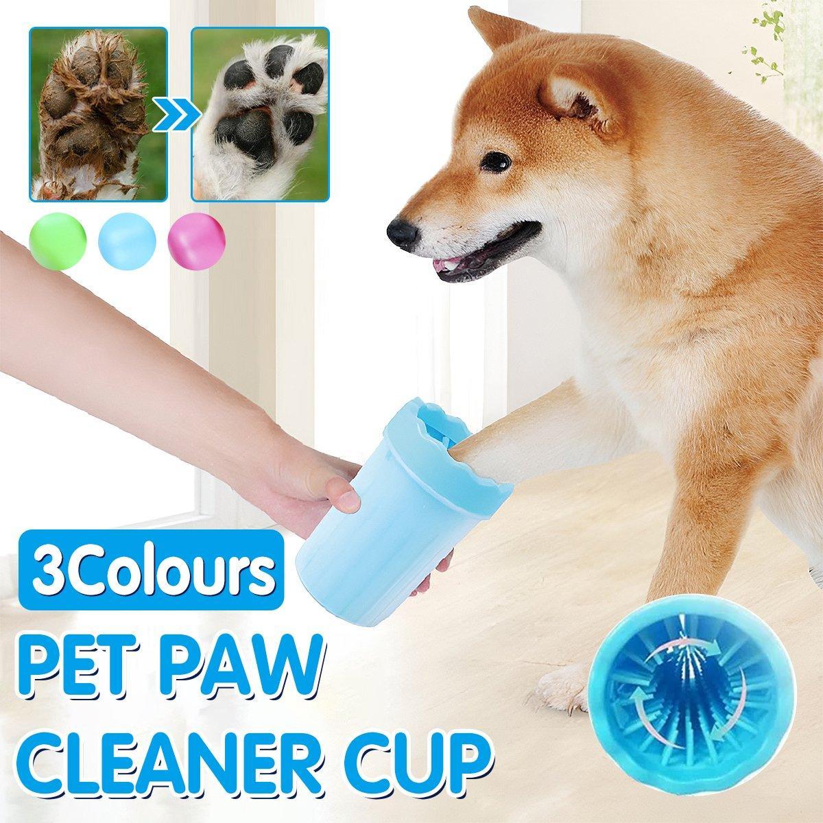 Dog Paw Cleaner Pet cat Foot Washer Cup Feet Clean Brush Cleaning Paws Wash Tool