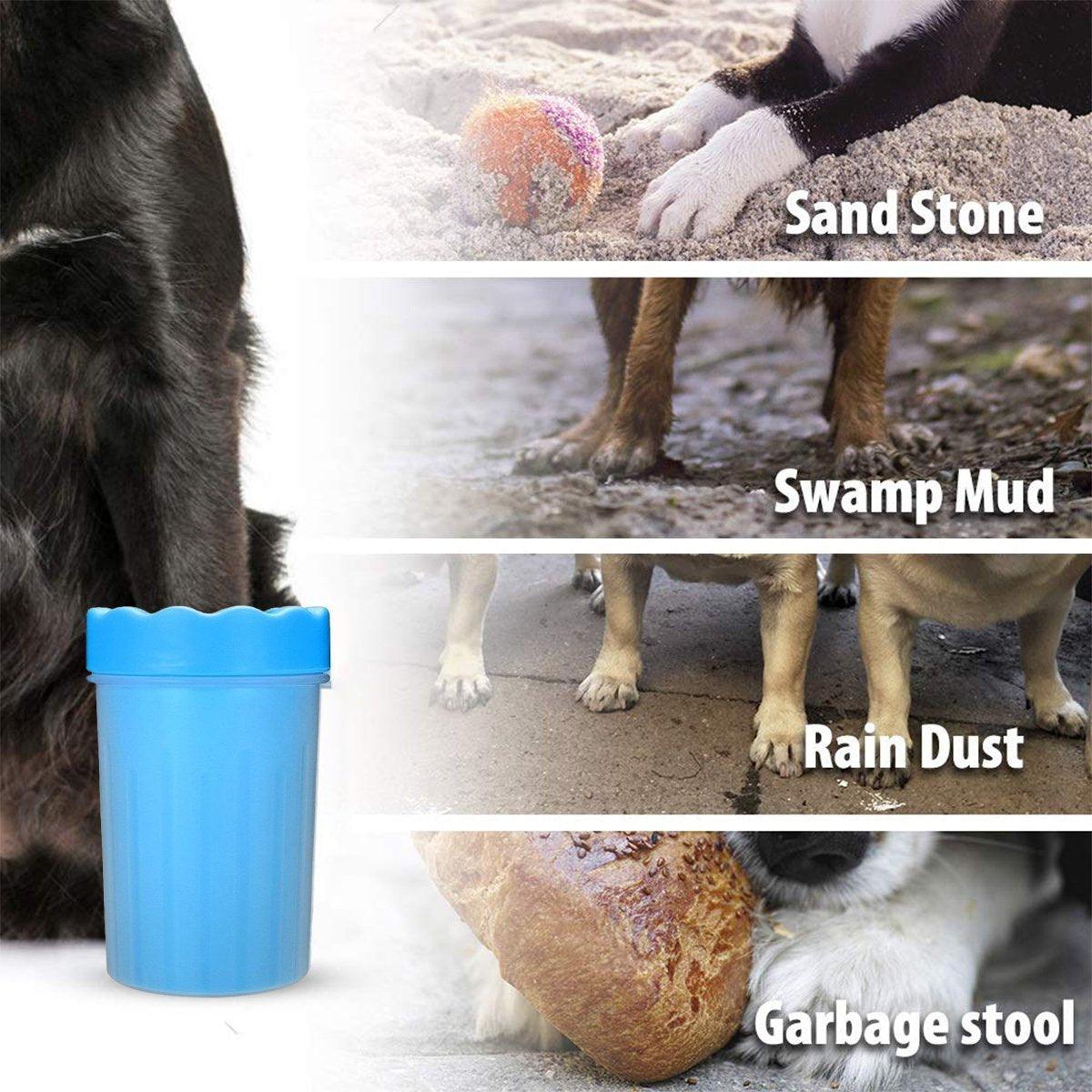 Dog Paw Cleaner Pet cat Foot Washer Cup Feet Clean Brush Cleaning Paws Wash Tool