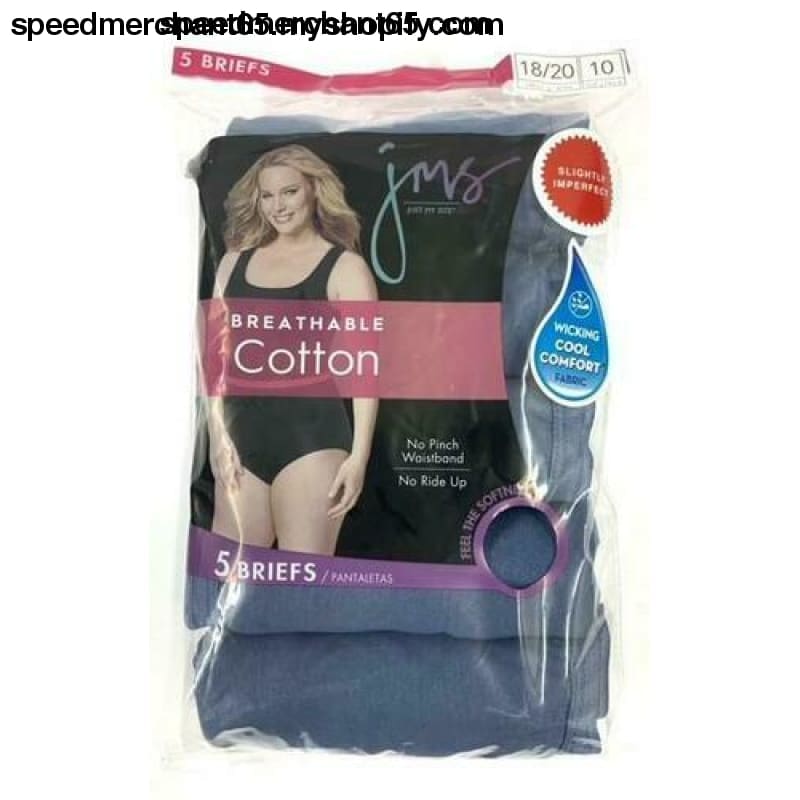 Just My Size’ Cotton Briefs (Sizes 9 thru14) 5 Pair/PK -