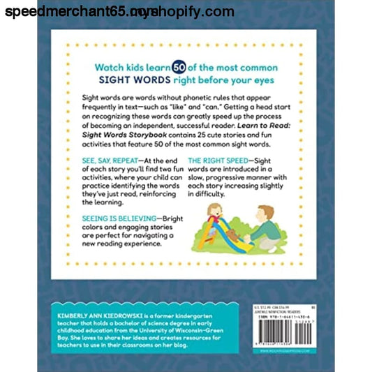Learn to Read: Sight Words Storybook: 25 Simple Stories &