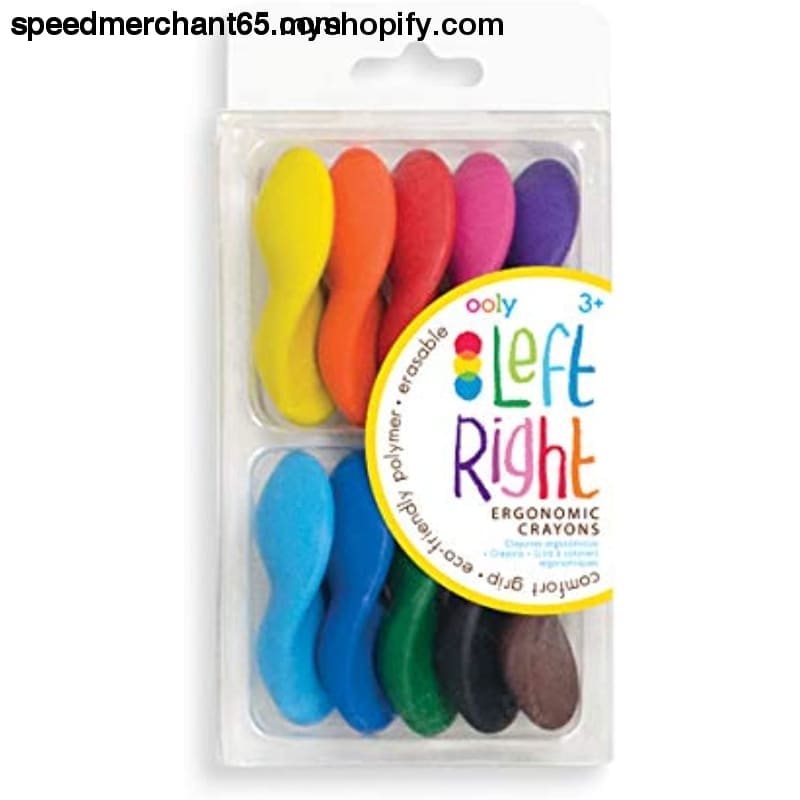 Left Right Crayons - Set of 10 - Arts Crafts & Sewing