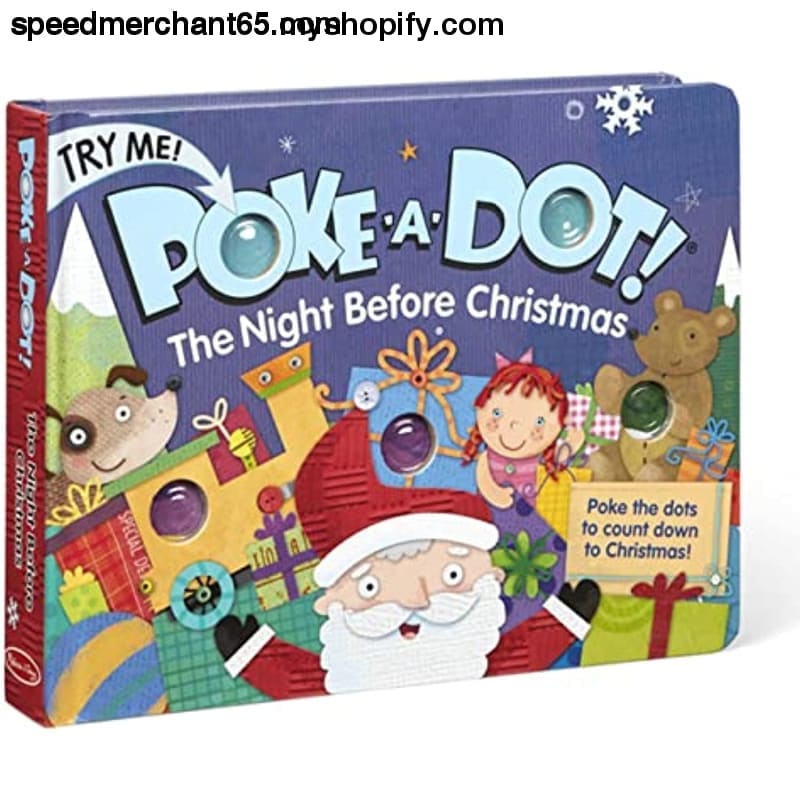 Melissa & Doug Children’s Book - Poke-a-Dot:The Night Before