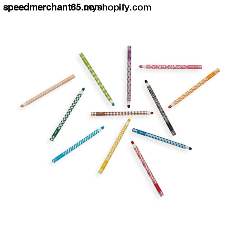Ooly Color Appeel Crayon Sticks - Set of 12 Peelable Colors