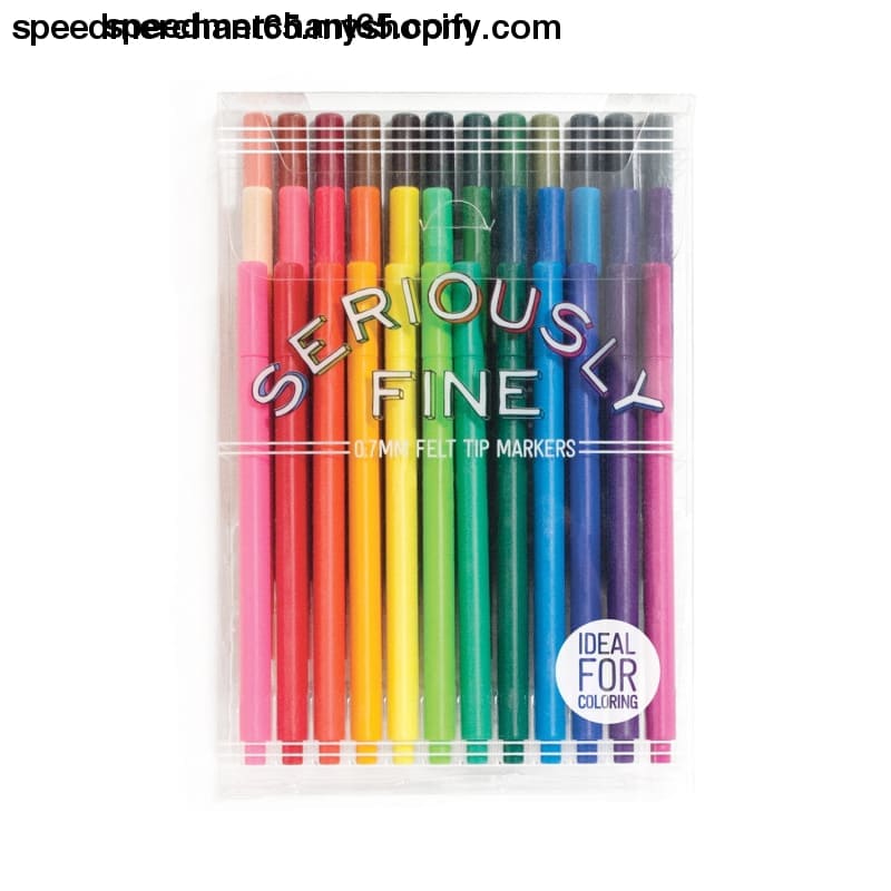 OOLY Seriously Fine Felt Tip Markers Set of 36 (130-037) -