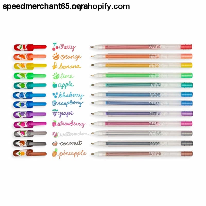 Ooly Yummy Scented Glitter Gel Pens Set of 12 Multicolor for