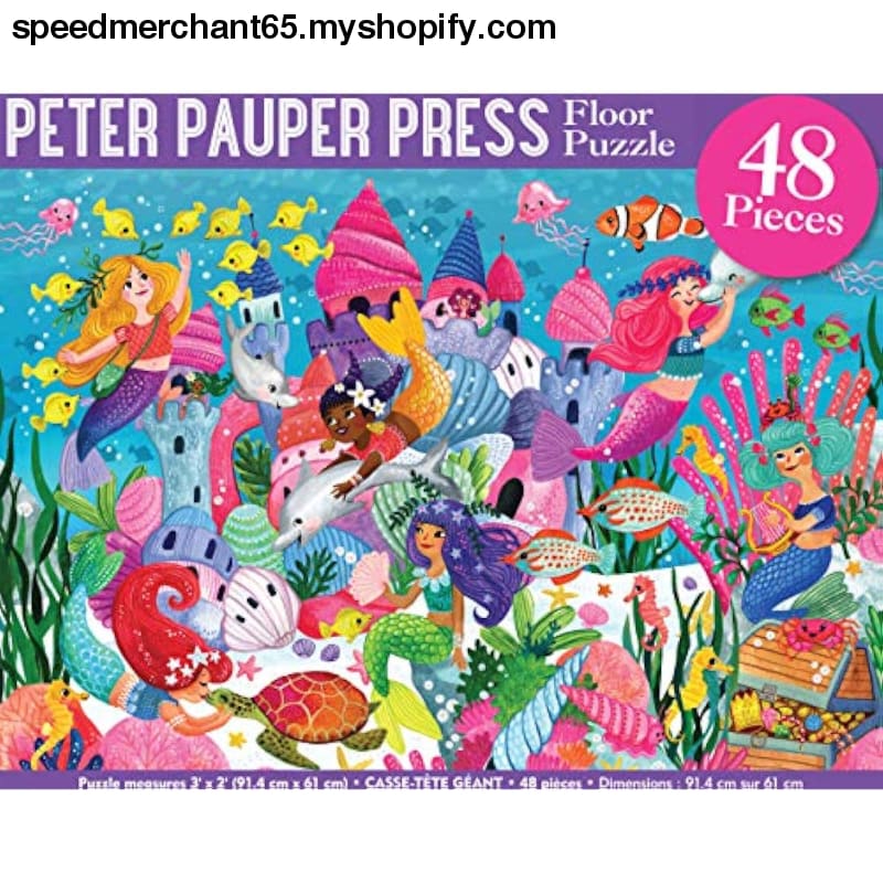 Peter Pauper Press Jumbo Floor Puzzle - Mermaid Adventure