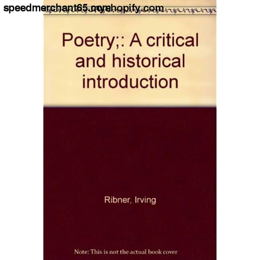 Poetry;: A critical and historical introduction - Paperback