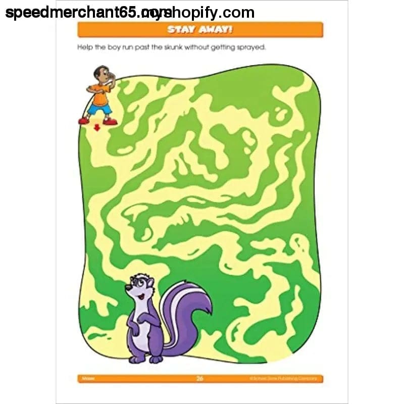 School Zone - Mazes Workbook - 96 Pages Ages 4 to 6