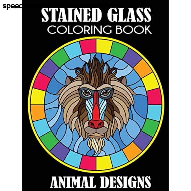 Stained Glass Coloring Book: Animal Designs - Paperback >
