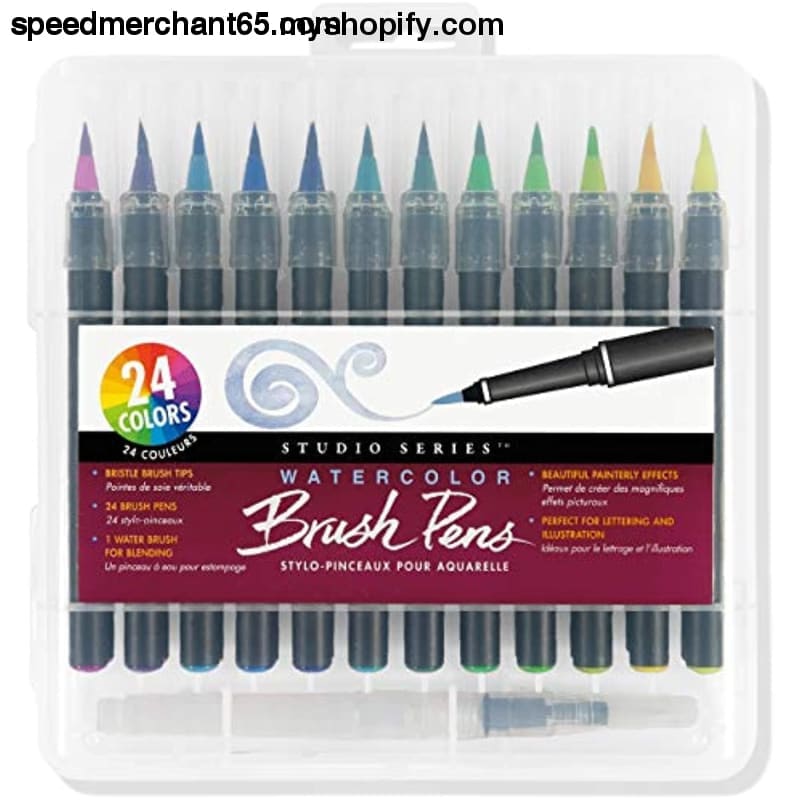 Studio Series Watercolor Brush Marker Pens (Set of 24 pens