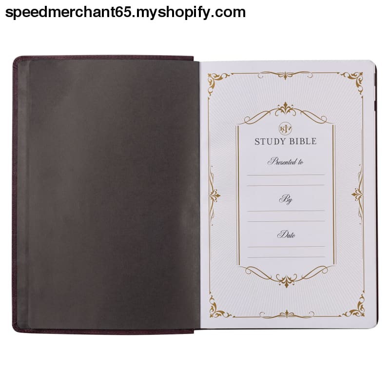 KJV Study Bible Large Print King James Version Holy Thumb