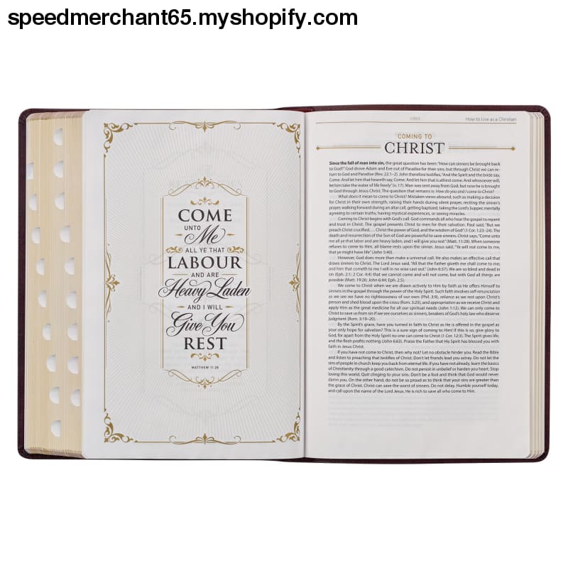 KJV Study Bible Large Print King James Version Holy Thumb