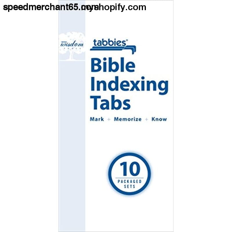 Tabbies Rainbow Bible Indexing Tabs Old & New Testaments 80