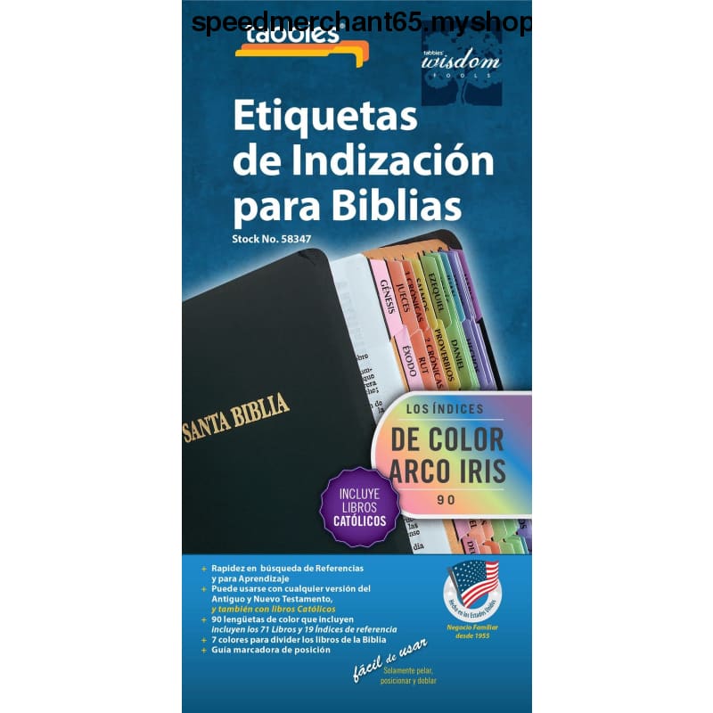 tabbies Rainbow Spanish Catholic Bible Indexing Tabs Old &