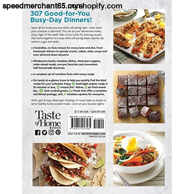Taste of Home Light & Easy Weeknight Cooking: 307 Quick