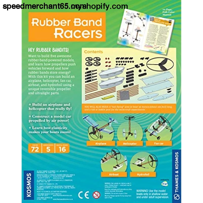 Thames & Kosmos | Rubber Band Racers Kit | Science |