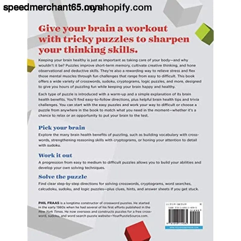 The Ultimate Brain Health Puzzle Book for Adults: Crosswords