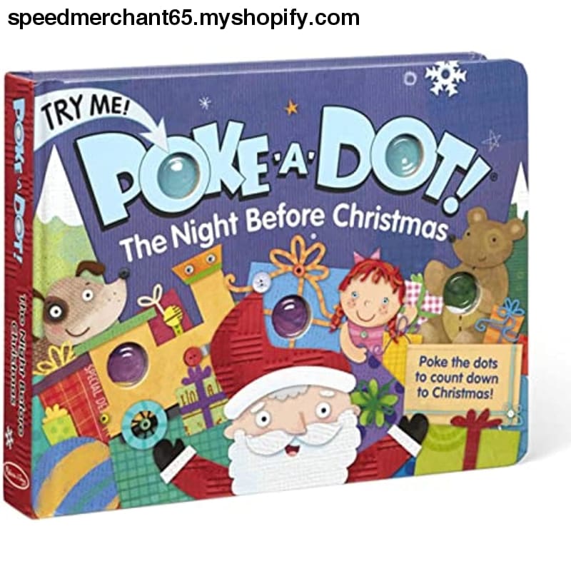 Melissa & Doug Children’s Book - Poke-a-Dot:The Night Before